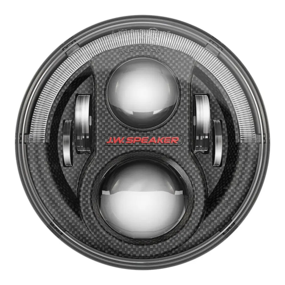 JW Speaker No Anti-Flicker Harness Required Headlight Assembly 0554563 - Black 8700-Evoj2-12V Ece Lht Set