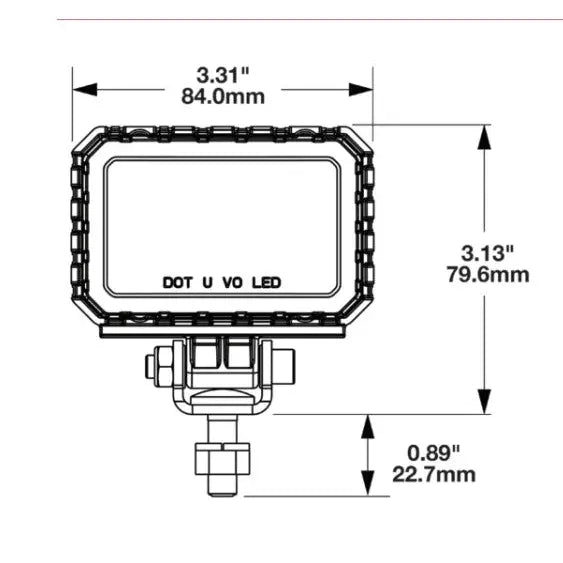 JW Speaker Flexible Design Driving/ Fog Light 0530293 - 12V Led Kit Wit