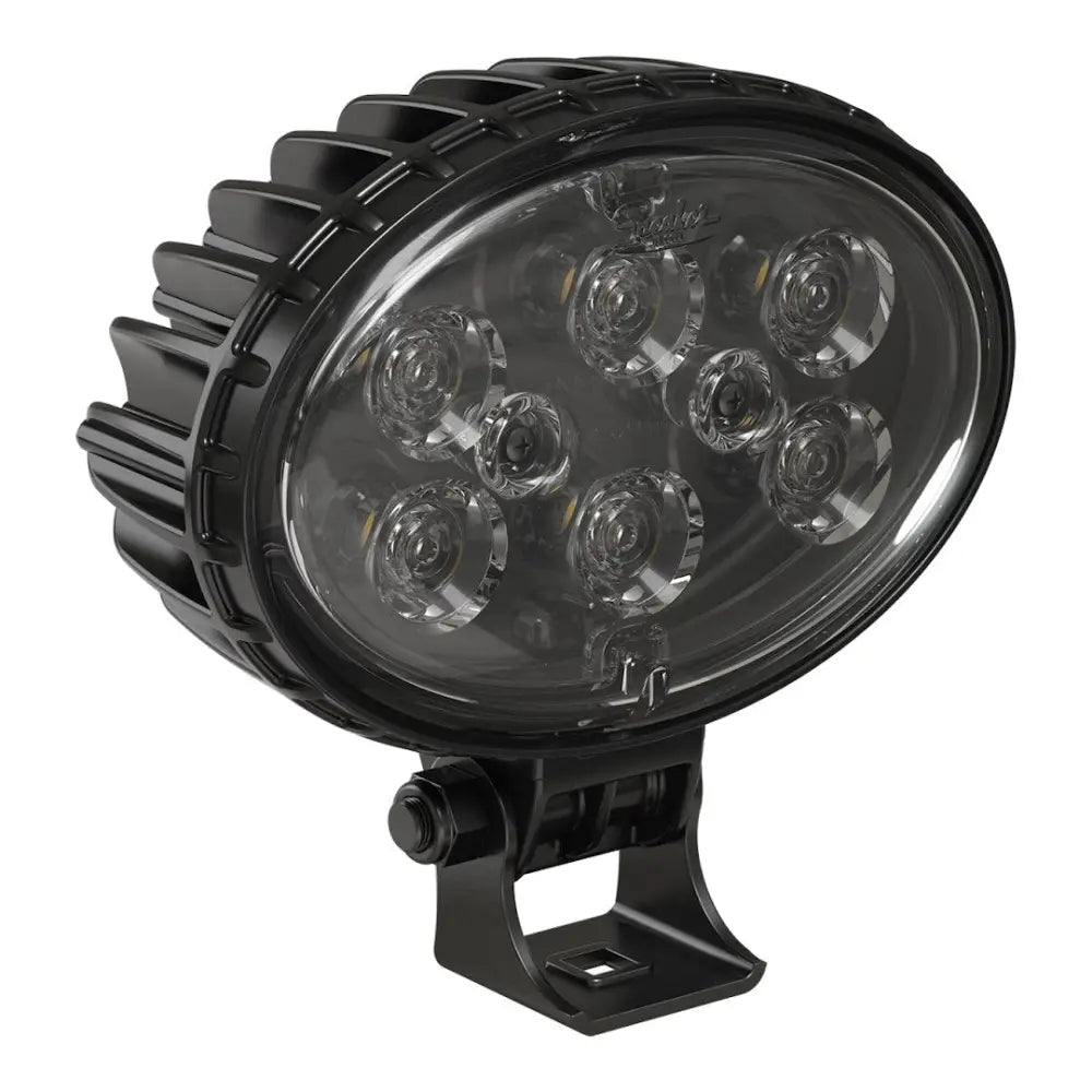 JW Speaker SAE Compliant Work Light 1706591 - Black 735F-12 32V Lamp Flood Harn