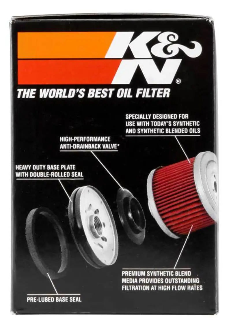 K&N 01-12 Yamaha FJR 1300/1300A/1300AE/1300AS 2.688in OD x 3.813in H Oil Filter - Truck & Automotive