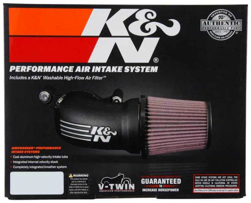 K&N 01-17 Harley Davidson Softail / Dyna FI Performance Air Intake System 