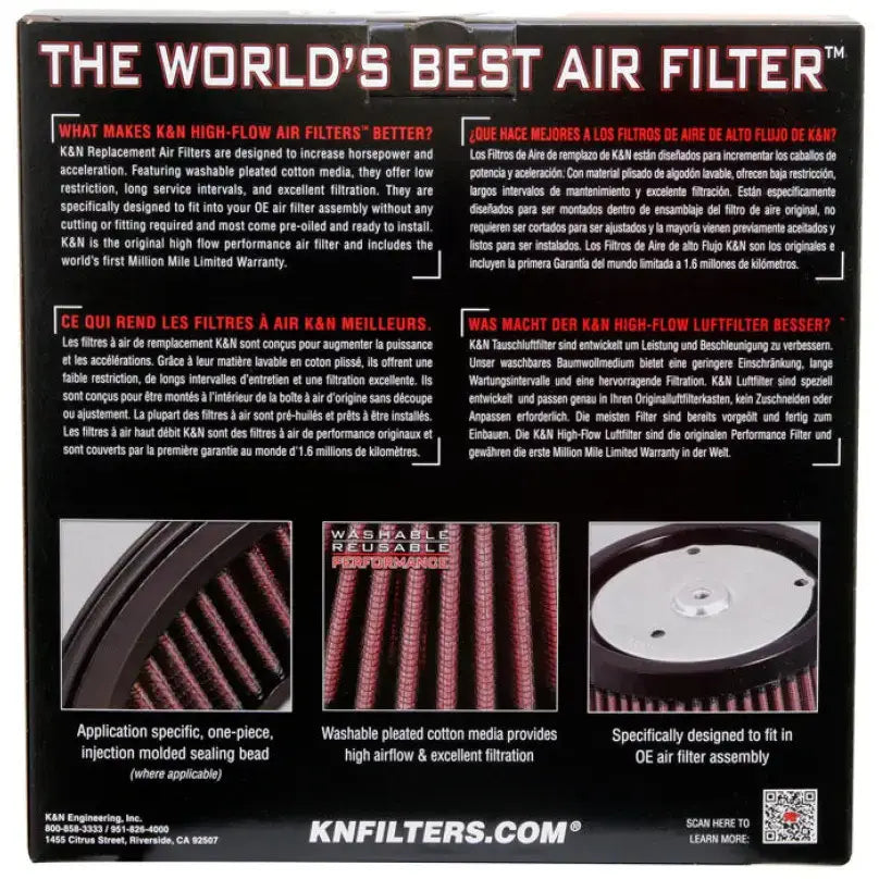 K&N 02-09 Harley Davidson VRSCA V-Rod Replacement Air Filter - Truck & Automotive