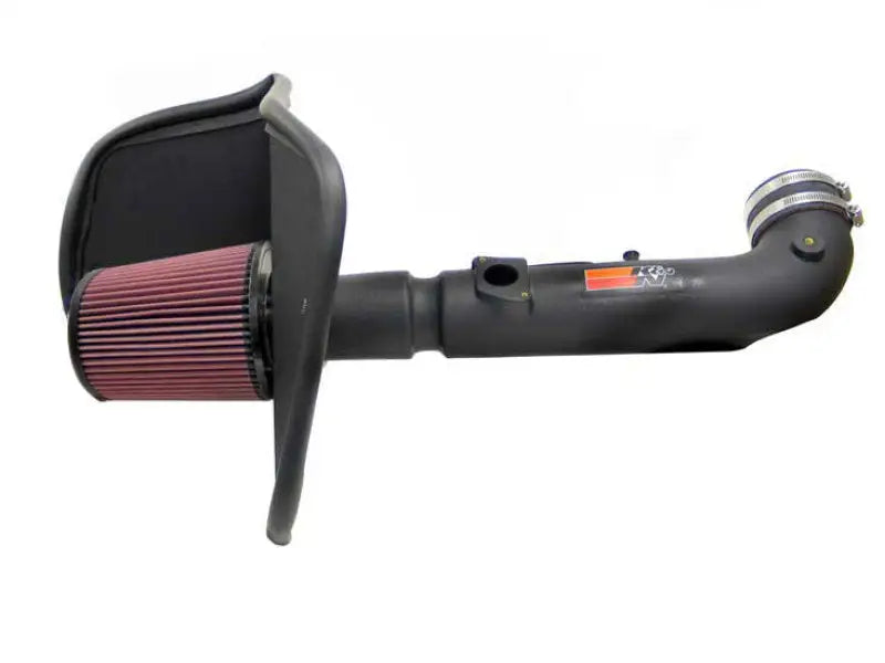 Black K&N air intake system with red filter for Toyota Tundra V8 4.7L upgrade