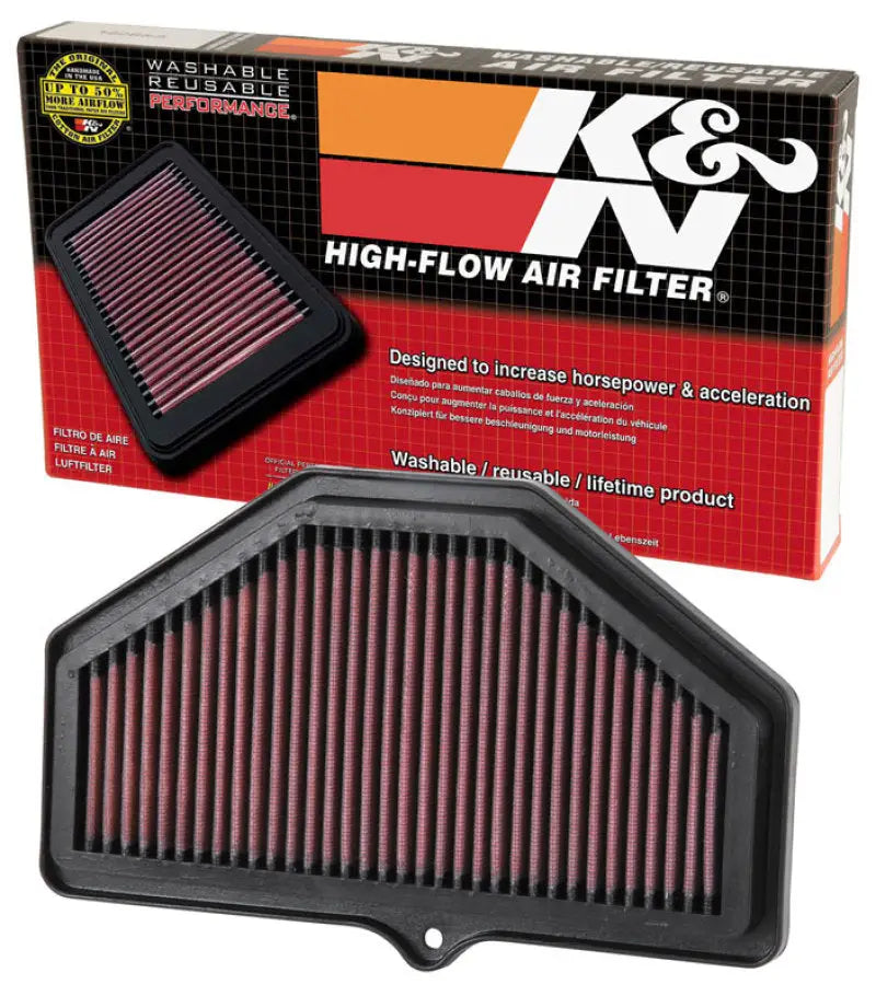 K&N high-flow air filter for 04-05 Suzuki GSXR600/GSXR750 boosting performance
