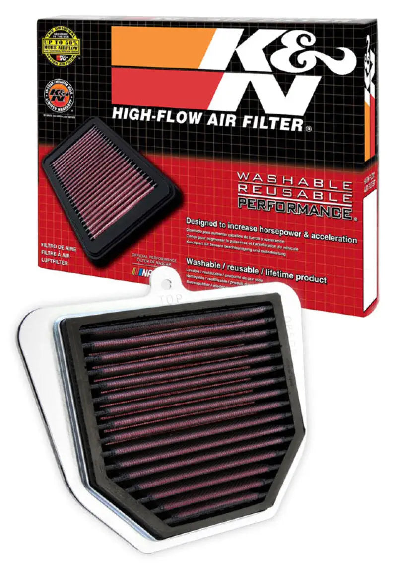 K&N high-flow replacement air filter for Yamaha FZ1 FZ8 motorcycle engines