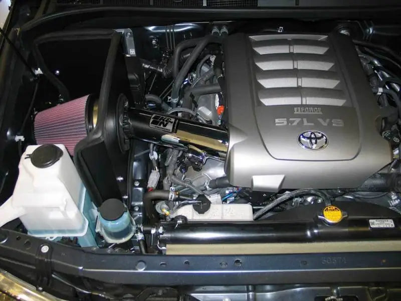 Toyota Tundra engine with K&N high flow performance kit for better airflow