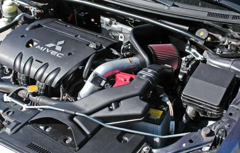K&N 07 Mitsubishi Lancer L4-2.0L Silver Typhoon Short Ram Intake - Truck & Automotive