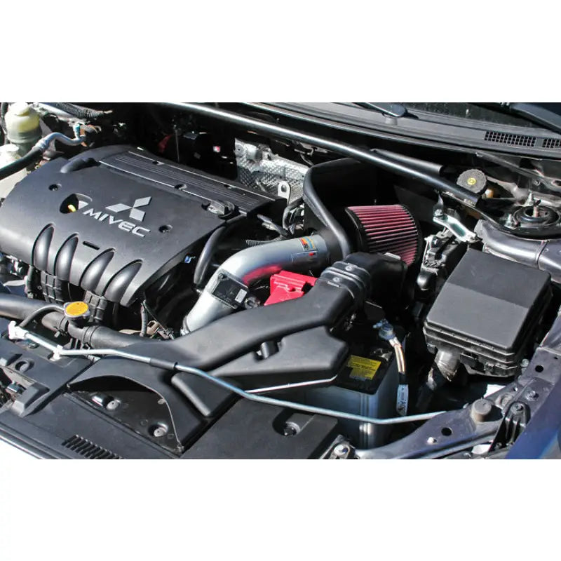 K&N Engineering 69-6544TS K&N 07 Mitsubishi Lancer L4-2.0L Silver Typhoon Short Ram Intake