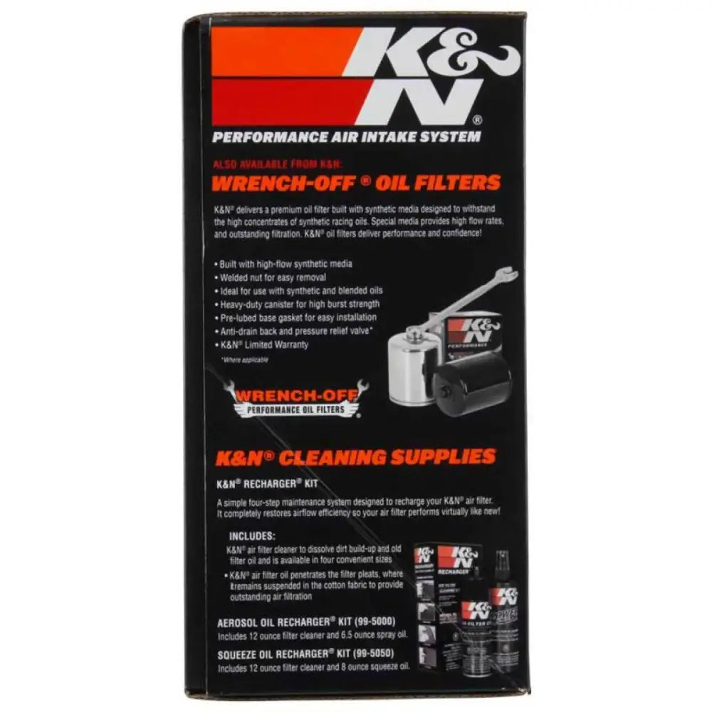 K&N 08-17 Harley Davidson Touring Models Performance Air Intake System 
