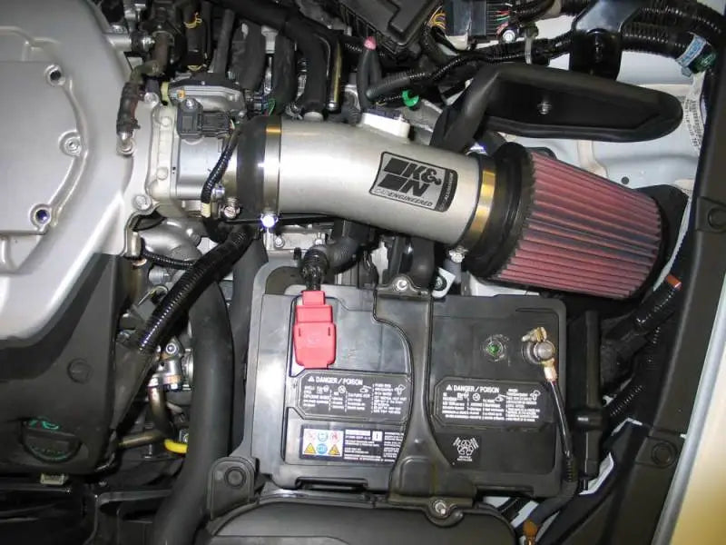 K&N 08 Honda Accord 3.5L-V6 Silver Typhoon Short Ram Intake - Truck & Automotive