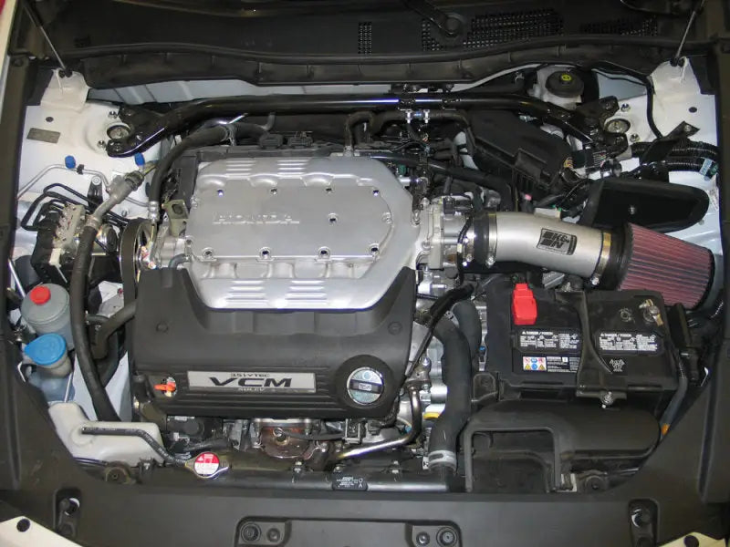 K&N 08 Honda Accord 3.5L-V6 Silver Typhoon Short Ram Intake - Truck & Automotive