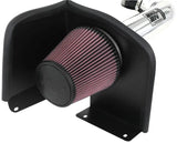 Black air intake system with pink filter for high flow performance kit on K&N Yukon/Sierra