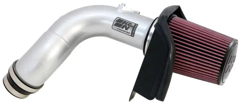 K&N 09 Acura TSX 2.4L Silver Typhoon Intake, high-flow, mandrel-bent aluminum tube, chrome topped air filter, heat shield, silver powder-coat finish, Truck & Automotive, Air Intake Systems, zero dollar items