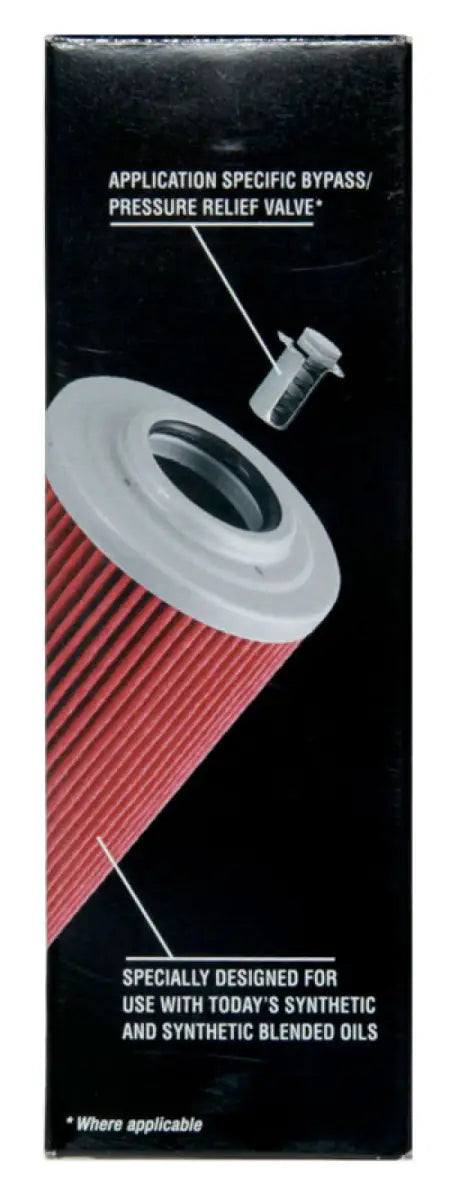 K&N 1.625in OD x 5.05in H Oil Filter - Truck & Automotive