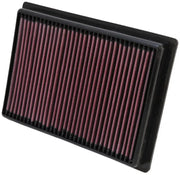 Reusable air filter with black frame for K&N replacement air filter on Polaris Ranger RZR