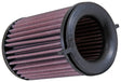 K&N 8033cc replacement drop-in air filter with pleated red media and black rubber edges