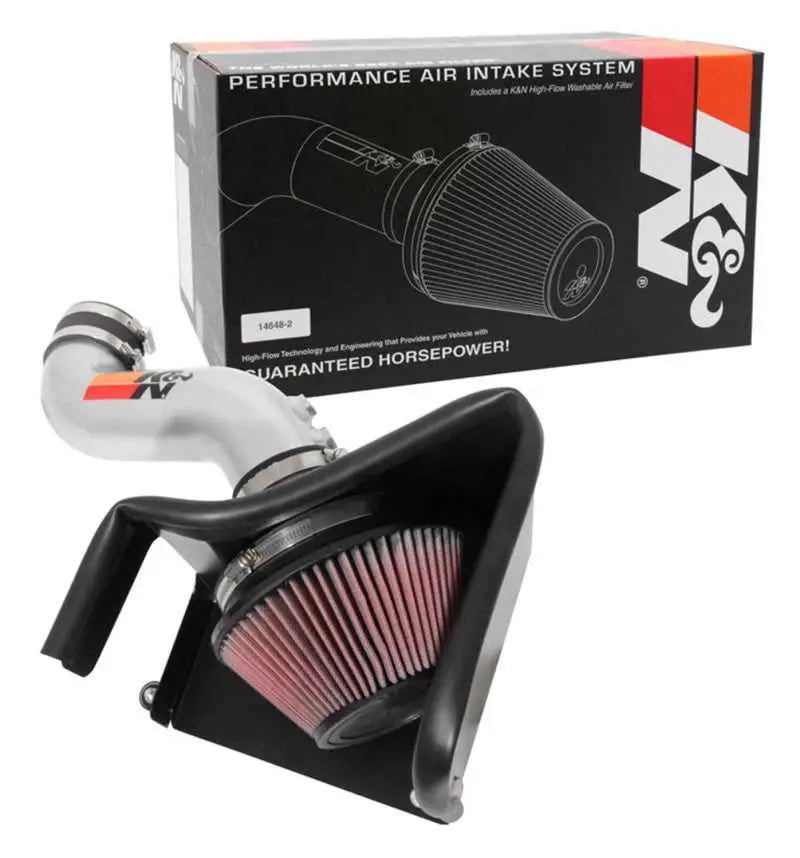K&N 15-18 Hyundai Sonata L4-2.4L F/I Silver Typhoon Short Ram Intake 