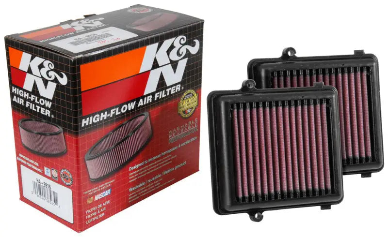 K&N 16-17 Honda CRF1000L Africa Twin 998 Replacement Drop In Air Filter (2 Per Box) - Truck & Automotive