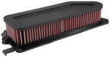 K&N rectangular air filter with red pleats for Honda SXS1000M3 Pioneer replacement