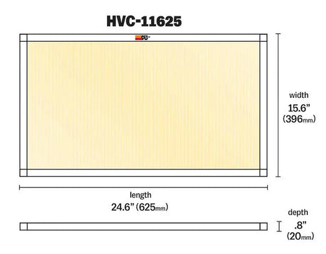 K&N 16x25x1 Air Filter Merv 11 Washable Furnace - Fileter