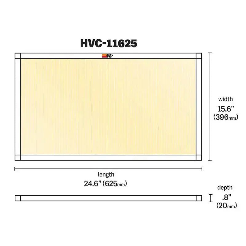 K&N 16x25x1 Air Filter Merv 11 Washable Furnace - Fileter