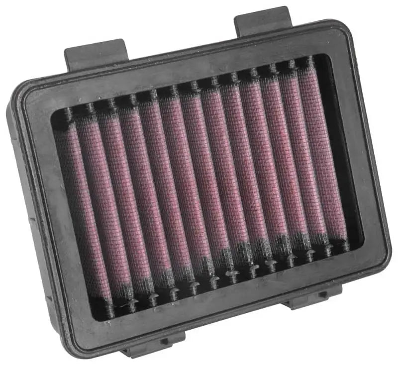 K&N high-flow replacement air filter for 17-19 KTM 125 Duke, KTM 250 Duke, KTM 390 Duke motorcycles, designed for optimal performance and engine protection.