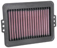 Rectangular K&N air filter with gray frame for BMW F750 850GS, fits BMW F750