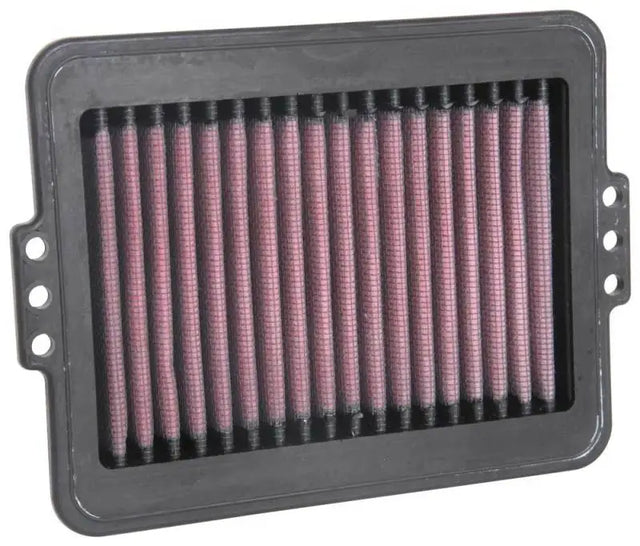 Rectangular K&N air filter with gray frame for BMW F750 850GS, fits BMW F750