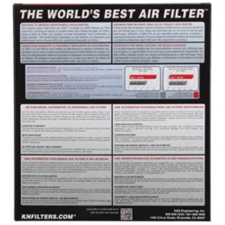 K&N 18 Honda Goldwing GL1800 Replacement Air Filter - Truck & Automotive