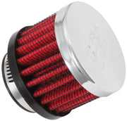 K&N 1in Flange ID x 2in OD 1.5 inch H Rubber Base Crankcase Vent Filter - Truck & Automotive