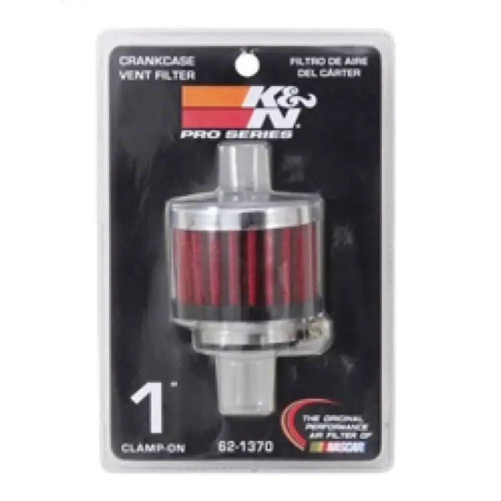 K&N 1in Flange ID x 2in OD 1.5 inch H Rubber Base Crankcase Vent Filter - Truck & Automotive
