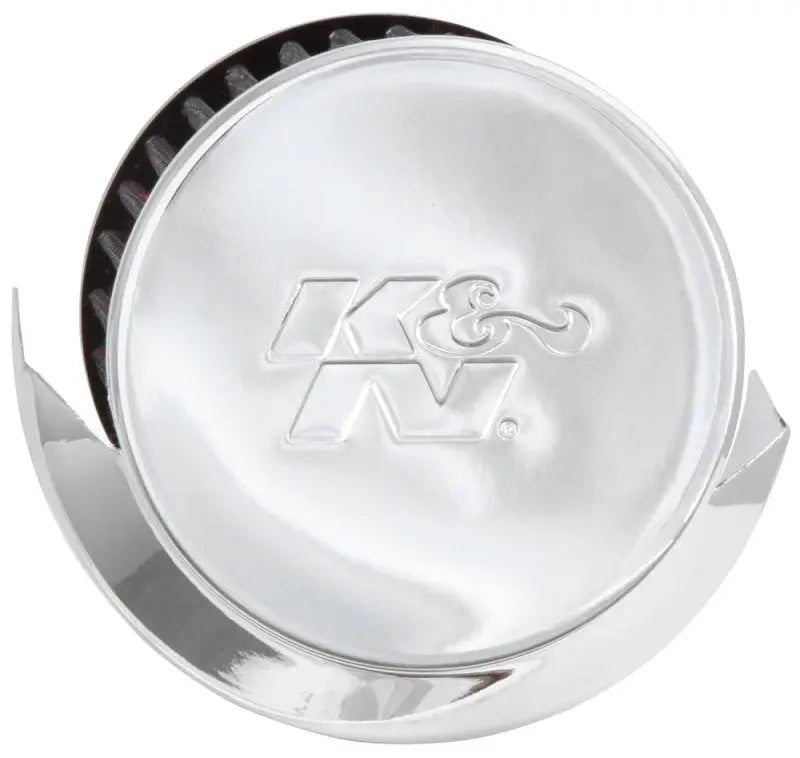K&N 1in Flange L x 3in OD 2.5in Height Clamp On Crankcase Vent Filter