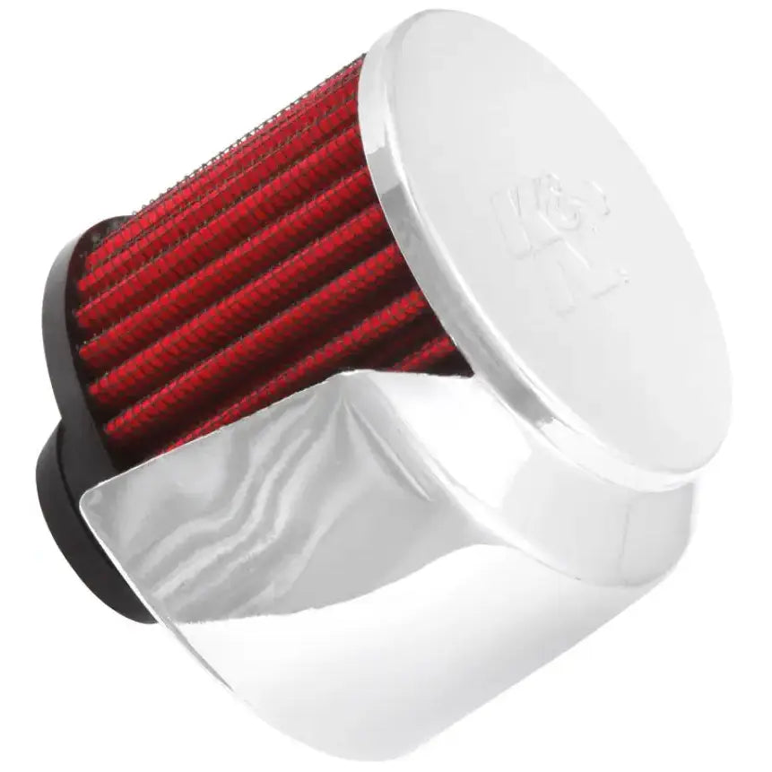 K&N 1in Flange L x 3in OD 2.5in Height Clamp On Crankcase Vent Filter