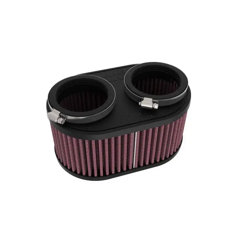 K&N 2-1/8in DUAL FLG 6-1/4 X 4inOD 3inH Universal Clamp-On Air Filter - Truck & Automotive