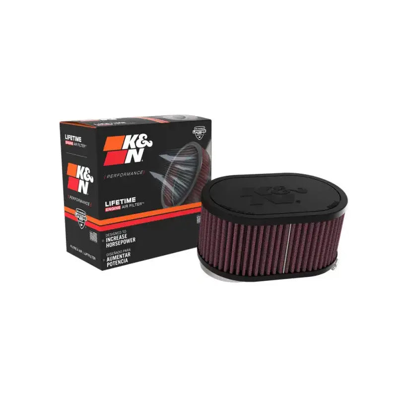 K&N 2-1/8in DUAL FLG 6-1/4 X 4inOD 3inH Universal Clamp-On Air Filter - Truck & Automotive