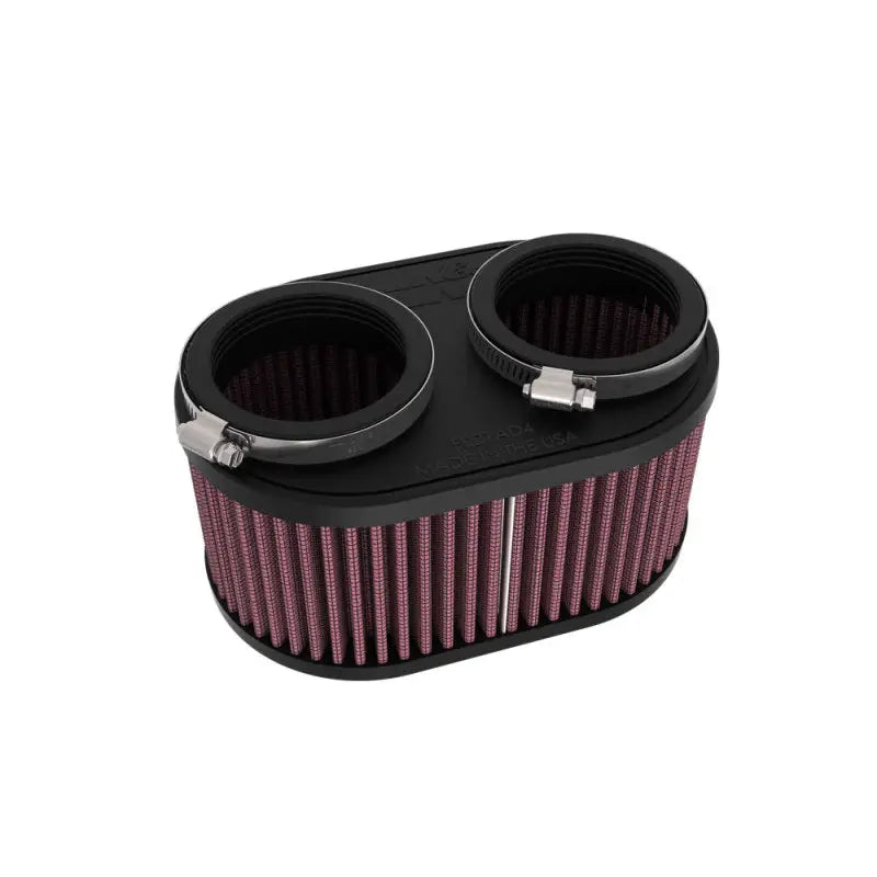 K&N Engineering RU-3510 K&N 2-1/8in DUAL FLG 6-1/4 X 4inOD 3inH Universal Clamp-On Air Filter