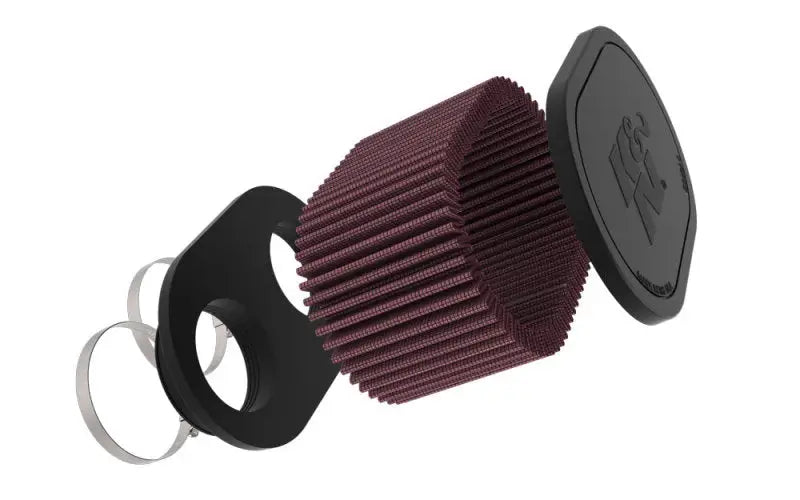 K&N 2-1/8in DUAL FLG 6-1/4 X 4inOD 3inH Universal Clamp-On Air Filter - Truck & Automotive