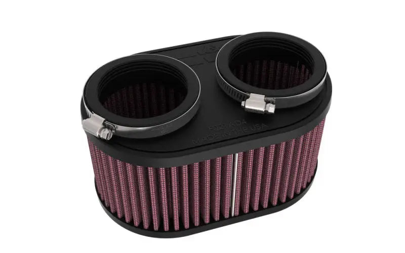 K&N 2-1/8in DUAL FLG 6-1/4 X 4inOD 3inH Universal Clamp-On Air Filter - Truck & Automotive