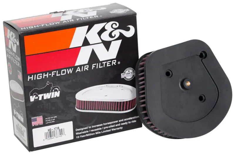 K&N 2018 Harley Davidson FXLR Low Rider Replacement Drop In Air Filter - Truck & Automotive