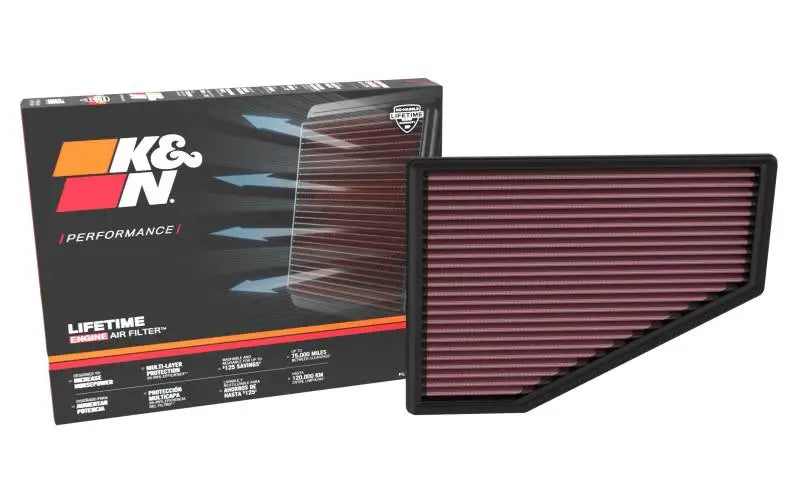 K&N 2021 + Jeep Grand Cherokee V6 3.6L Replacement Air Filter - Filters