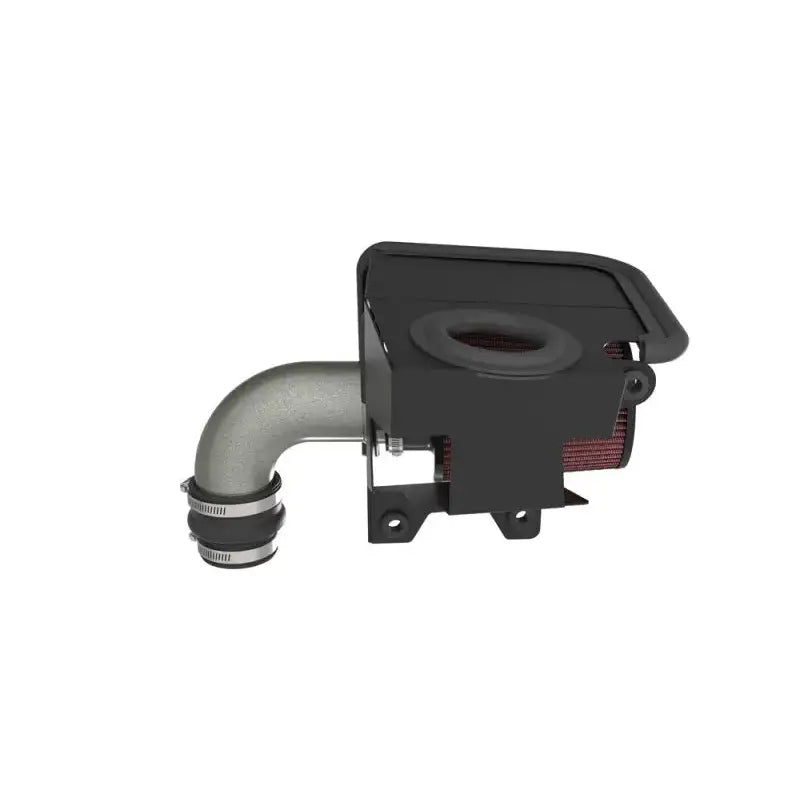 Black air intake system on K&N Typhoon Intake for Mazda 3 Turbo L4 Silver