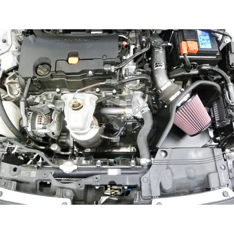 K&N 2022 Honda Civic 2.0L L4 Silver Typhoon Intake installed in engine bay, Truck & Automotive, Air Intake Systems, AVADA - Best Sellers