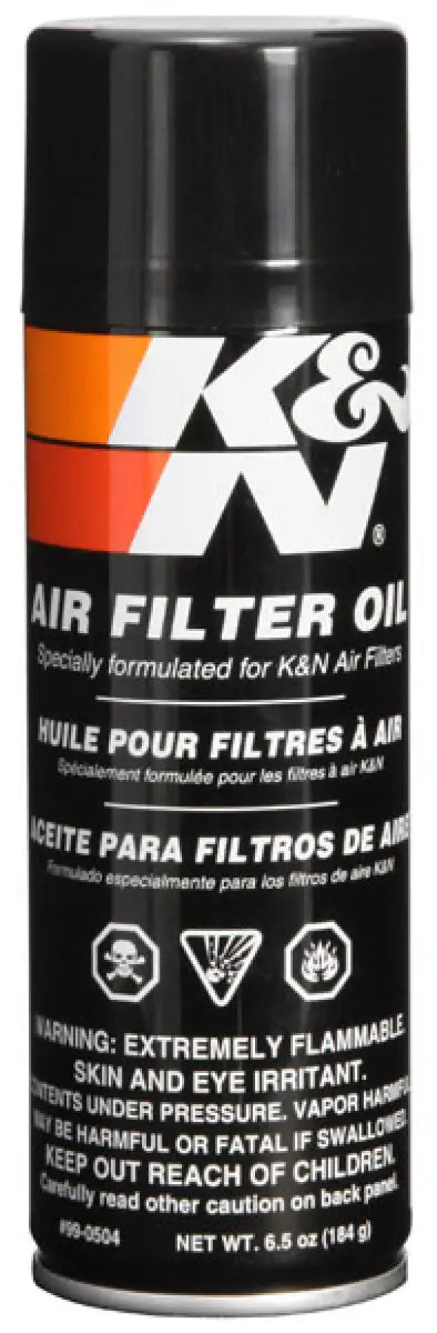 K&N 6.5 OZ Aerosol Spray Air Filter Oil - Truck & Automotive