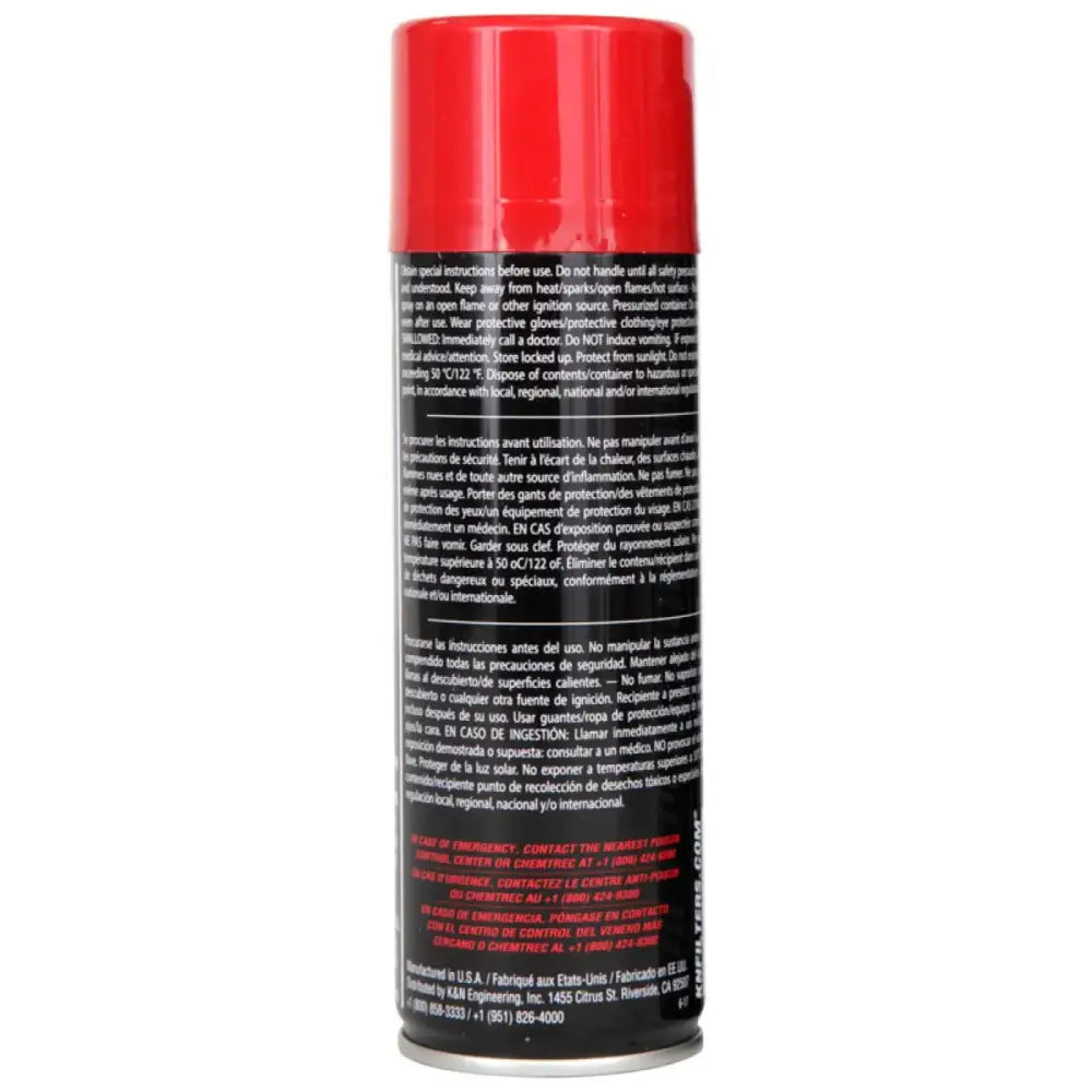 K&N 6.5 OZ Aerosol Spray Air Filter Oil - Truck & Automotive