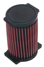 K&N air filter for Yamaha YFM350FW Big Bear, red cylindrical with black ends