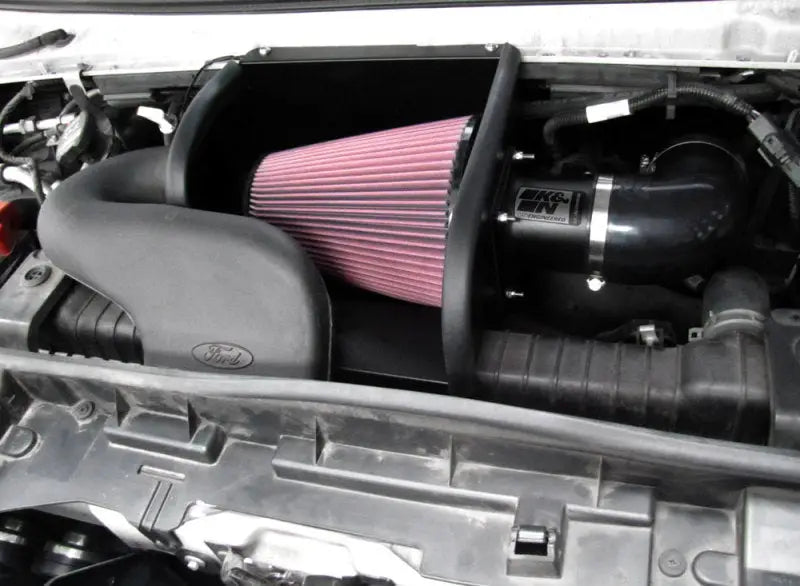 K&N 97-08 Ford E350/#450 Econoline V10-6.8L Black High Flow Performance Kit - Truck & Automotive