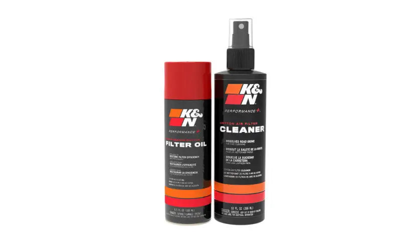 K&N Aerosol Oil Recharger Service Kit with filter oil and air filter cleaner.