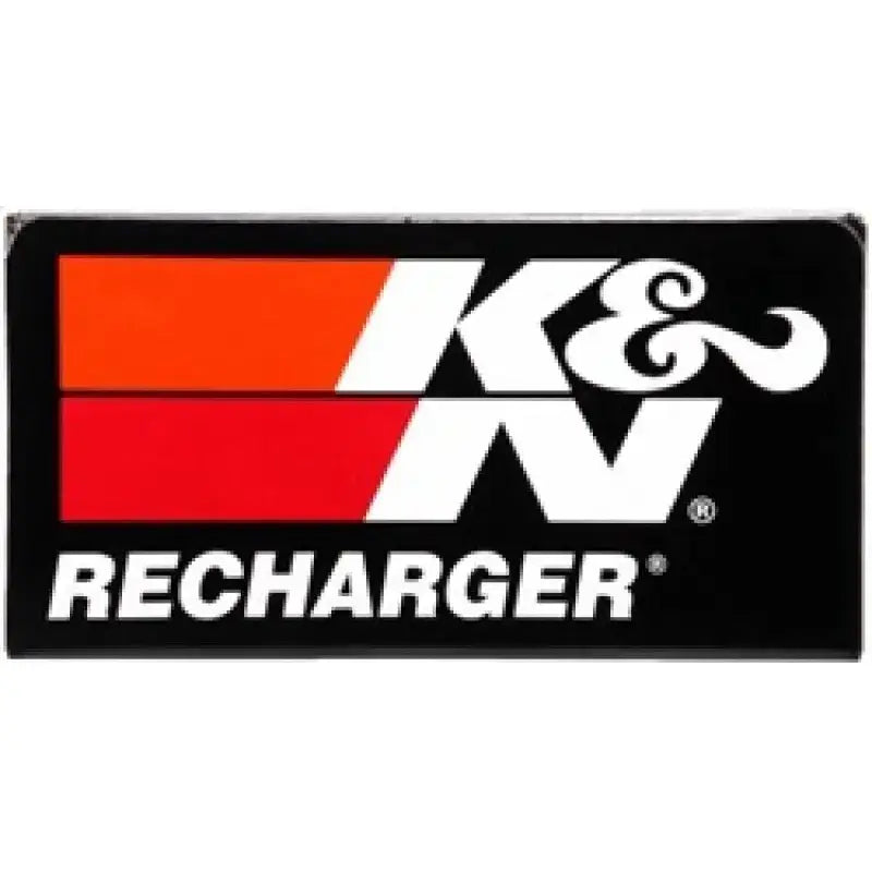 K&N Aerosol Oil Recharger Service Kit logo with bold red, orange, and white design elements.
