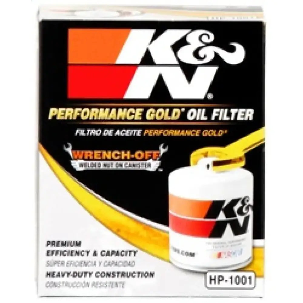 K&N Chevy / Pontiac / GMC / Buick Performance Gold Oil Filter - Powersports