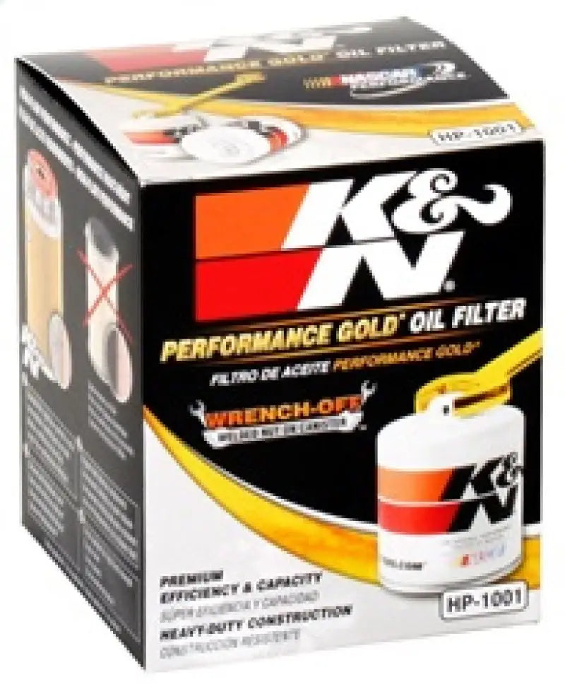 K&N Chevy / Pontiac / GMC / Buick Performance Gold Oil Filter - Powersports
